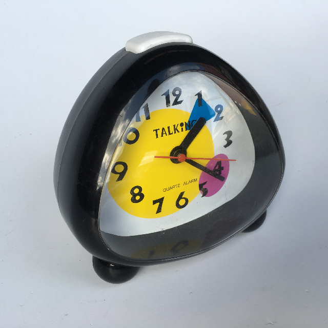 CLOCK, Alarm - Novelty Black (Talks)